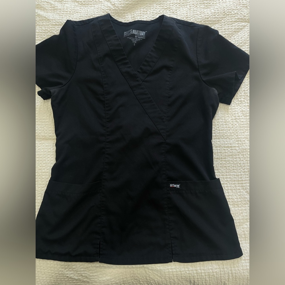 Black Greys Anatomy scrub set
